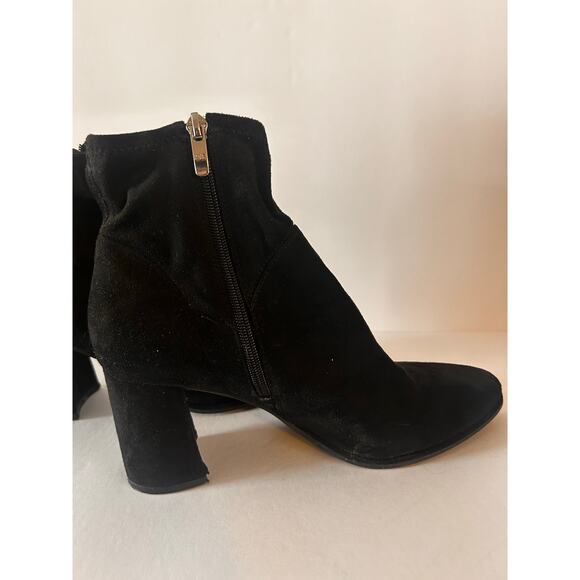 Marc Fisher Black Zip Bootie 3" Heel Women's 9M - Picture 2 of 7